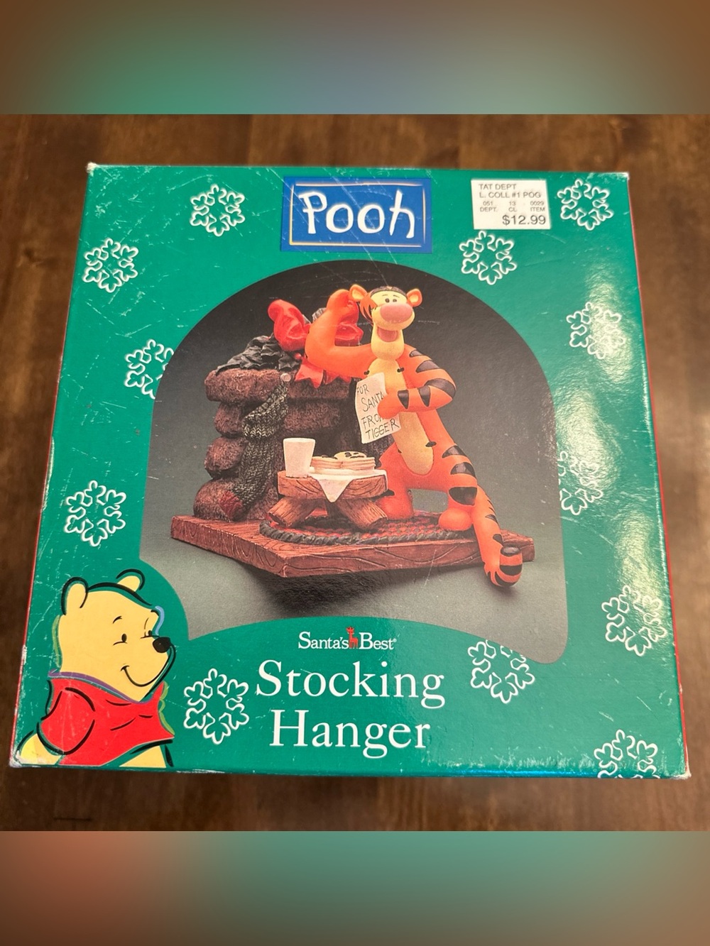 Vintage Disney Winnie the Pooh Tigger 1998 Santas Best Stocking Hanger